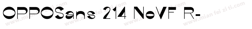 OPPOSans 214 NoVF R字体转换